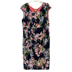 Signature Sadie Women's Navy Blue Floral Dress
